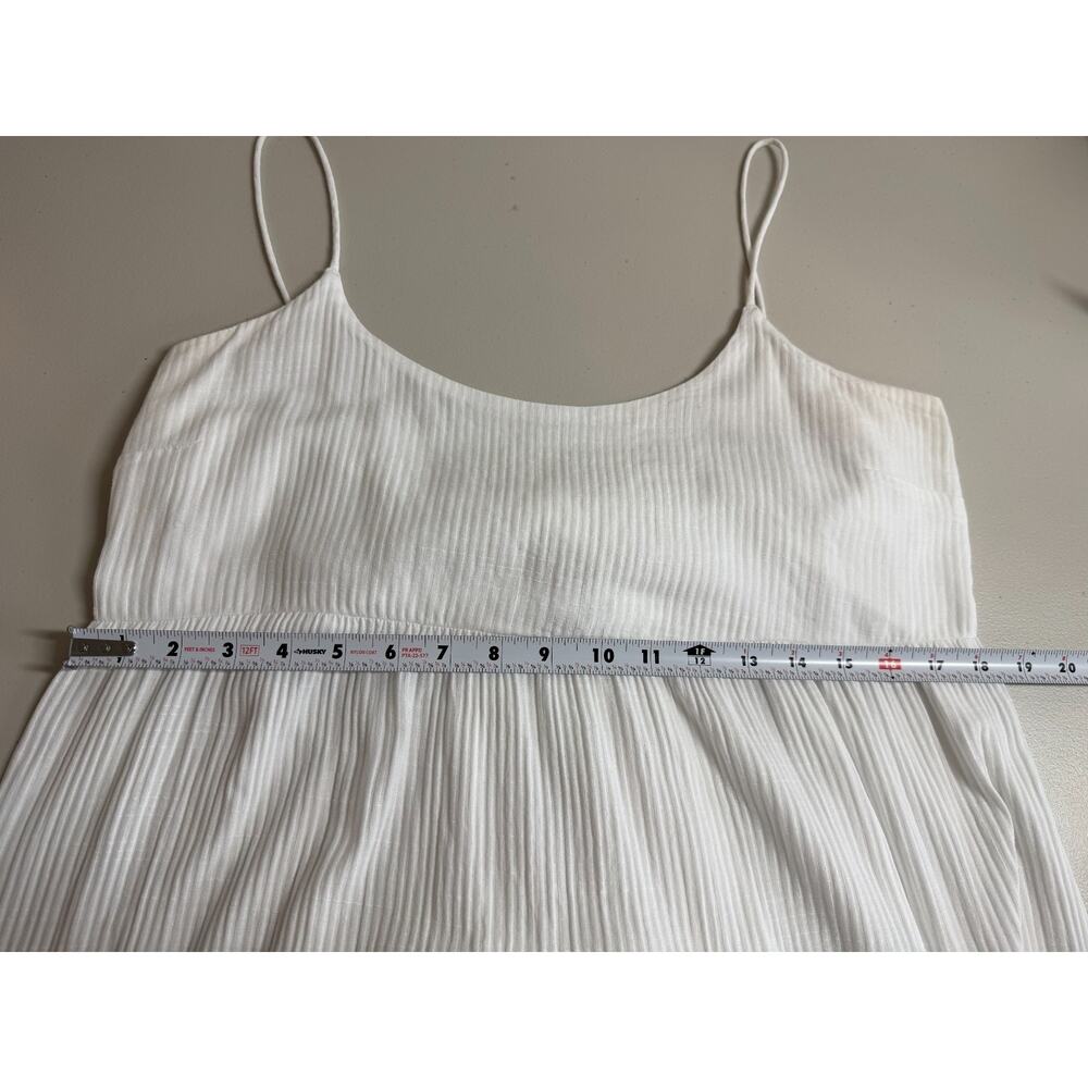 J Crew Bow Back Tiered Maxi Dress In Soft Gauze Womens Size Large White - Picture 9 of 15